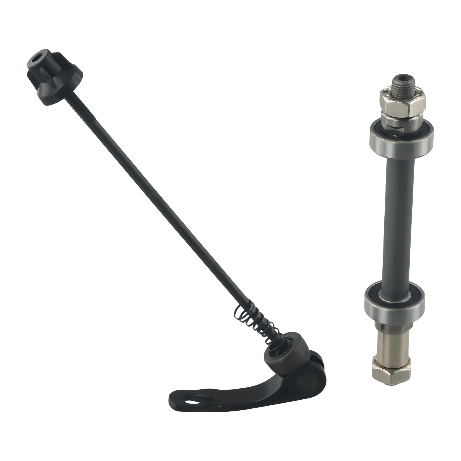 Mountainbike Hohlachsen-Set: MTB Fahrradnaben für Vorder- und Hinterrad mit Schnellspannachsen