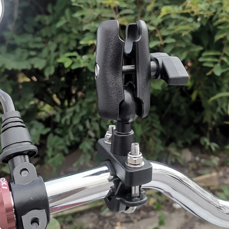 Motorrad Fahrrad Lenker Ram Mount Basis mit 1 Zoll Ball Mount Rail Ram – Bild 6