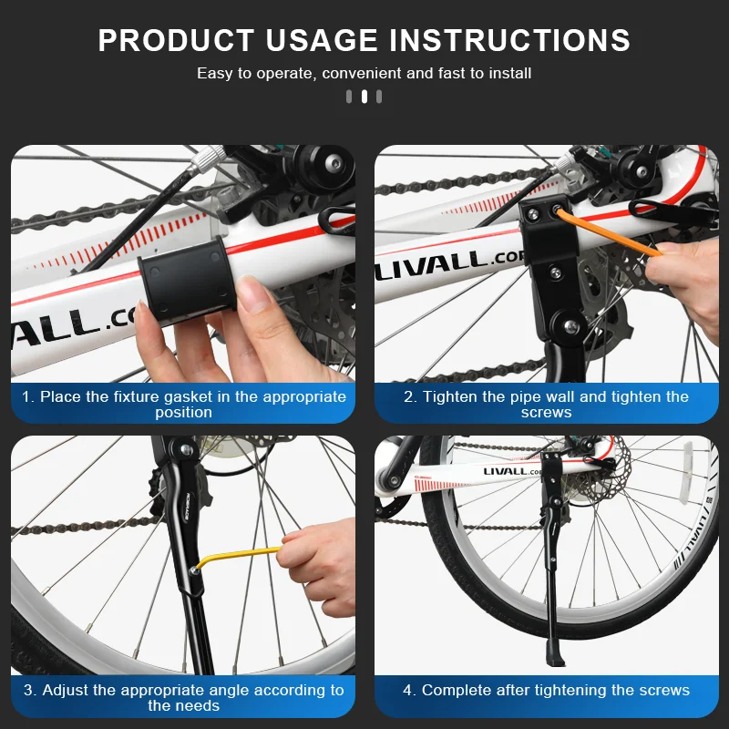 RIDERACE Fahrradständer, verstellbar, Aluminiumlegierung, MTB – Image 5