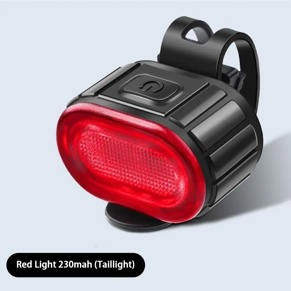 USB-Aufladbares Fahrrad-Vorder- und Rücklicht-Set, Vorder- und Rücklicht, MTB, Wasserdichtes Fahrradzubehör