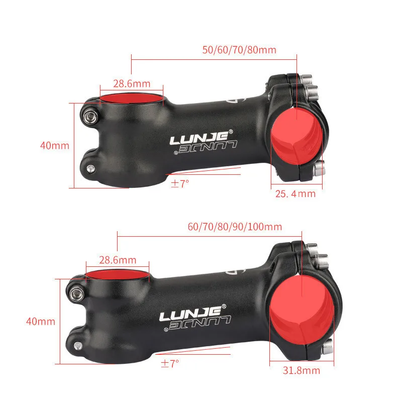 Lenkervorbau 7 Grad Länge 50/60/70/80/90/100 mm Ultraleichter – Image 3