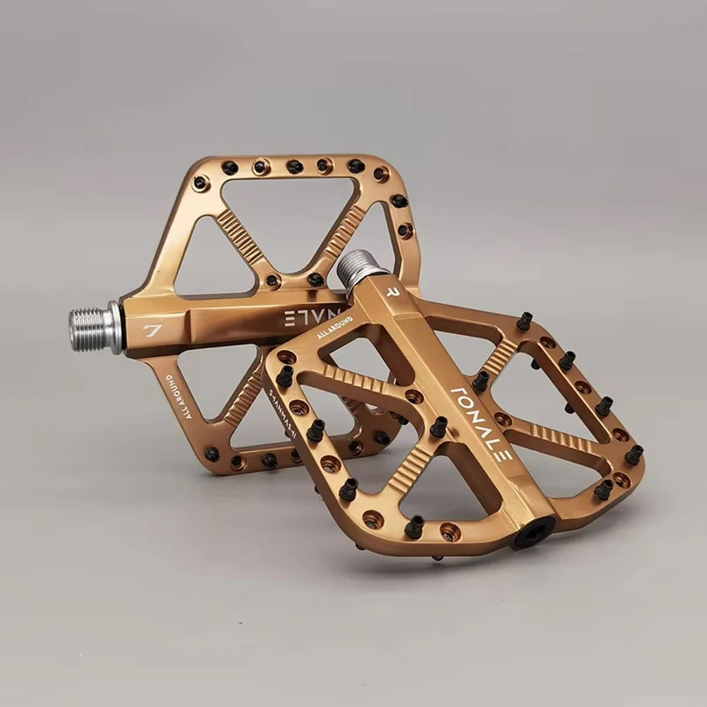 MTB Fahrradpedal Titan rutschfeste CNC 3-Lager Aluminiumlegierung Fahrradpedale Radfahren Fußpedale