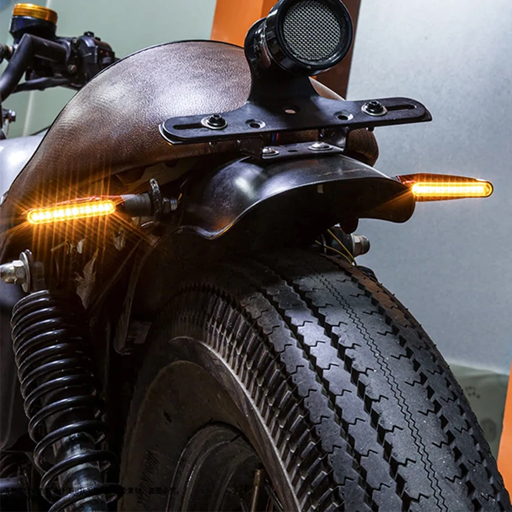 Motorrad LED Blinker Richtungs anzeigen blinken hinten Heck bremse – Bild 6