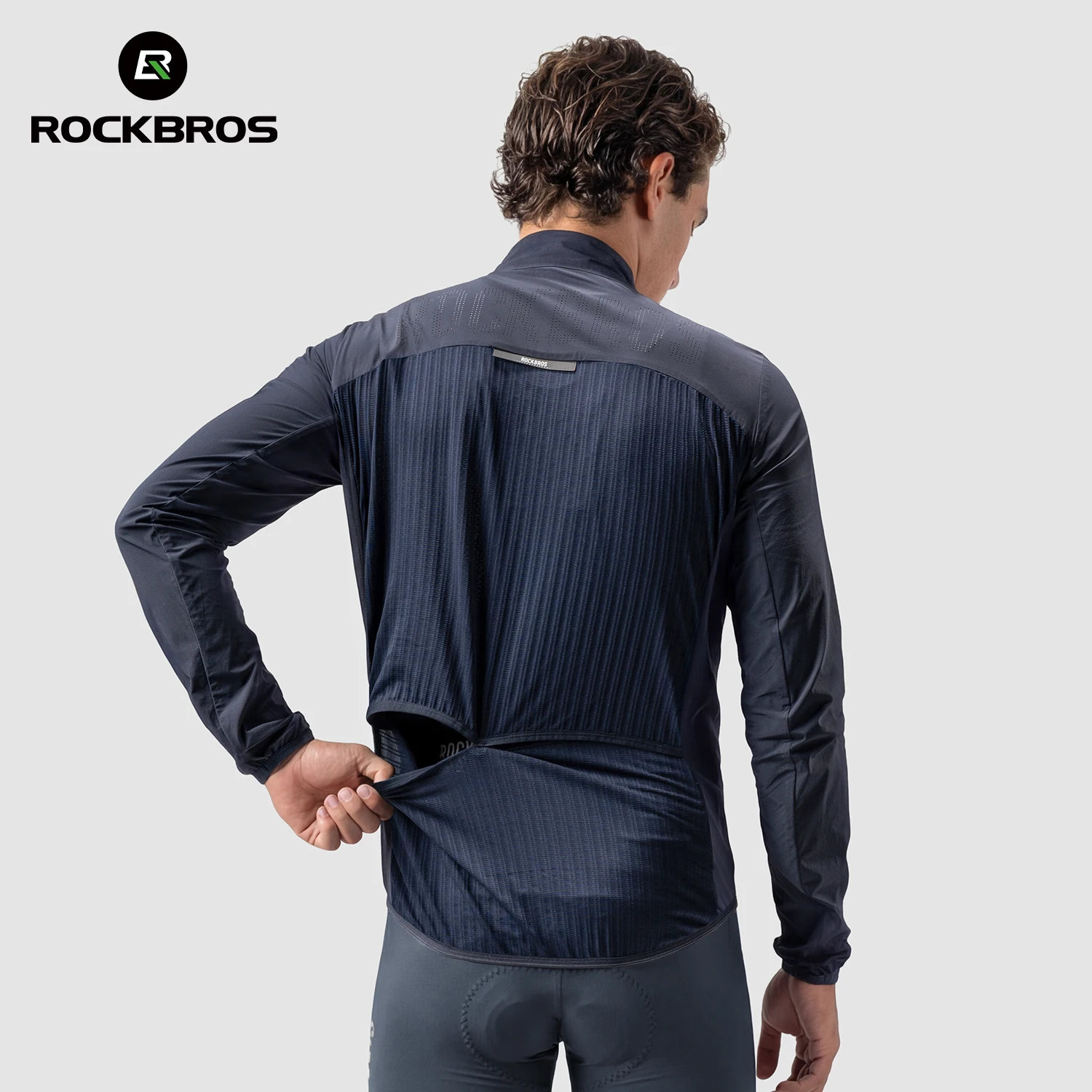 ROCKBROS Sommer-Fahrradjacke, leicht, tragbar, atmungsaktiv – Immagine 3