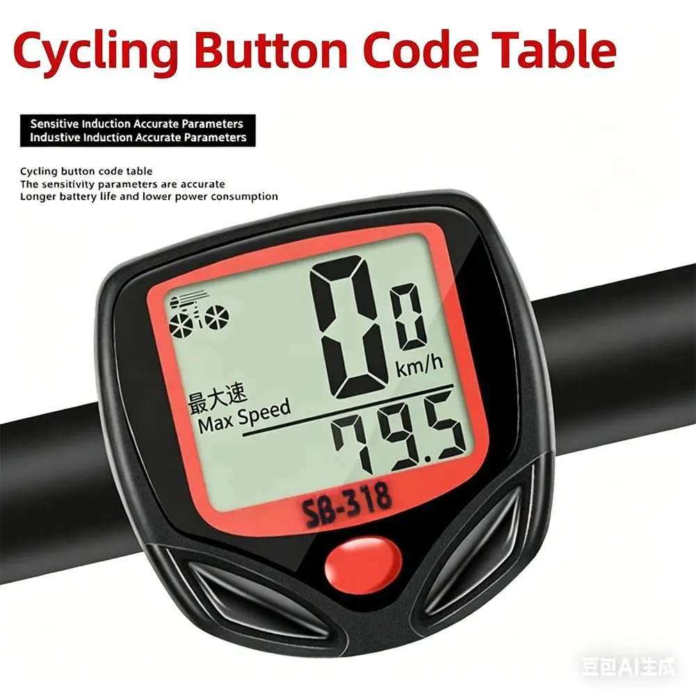 Wasserdichter Fahrradcomputer, Tachometer, Kilometerzähler, kabellos, kabelgebunden, Fahrradcomputer