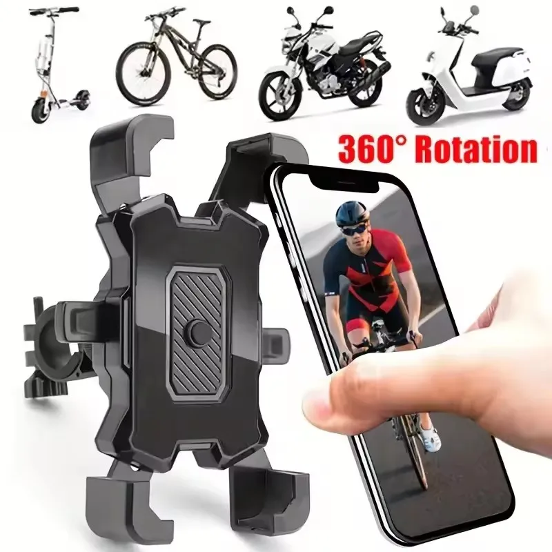360° Drehbarer Fahrrad-Handyhalter Motorrad-Fahrrad-Handyhalter Lenkerständer Halterung Handyhalterung
