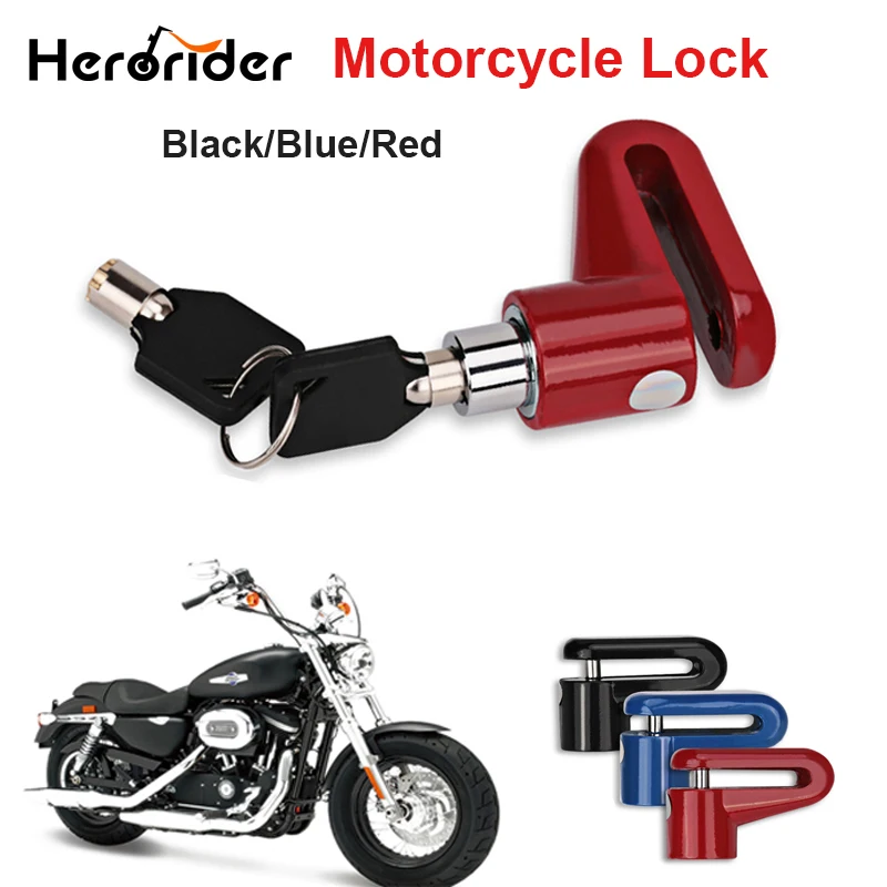 Herorider Motorrad Robustes Rad Scheibenbremsschloss Sicherheit Anti-Diebstahl-Alarm Motorrad