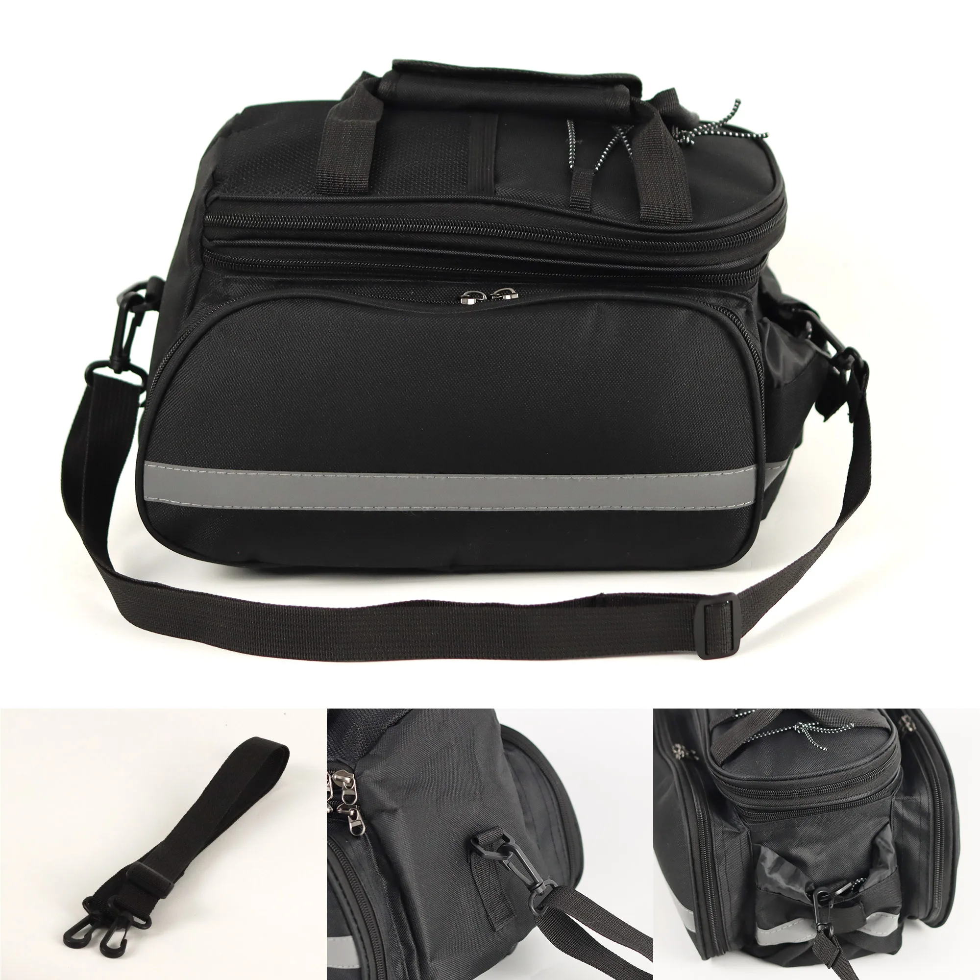 Fahrrad-Gepäckträgertasche, erweiterbar, 17-45L Fassungsvermögen – Image 4