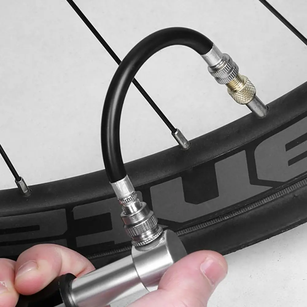 Fahrrad-Minipumpe Tragbare Aluminiumlegierung Fahrrad-Handluftpumpe – Image 6