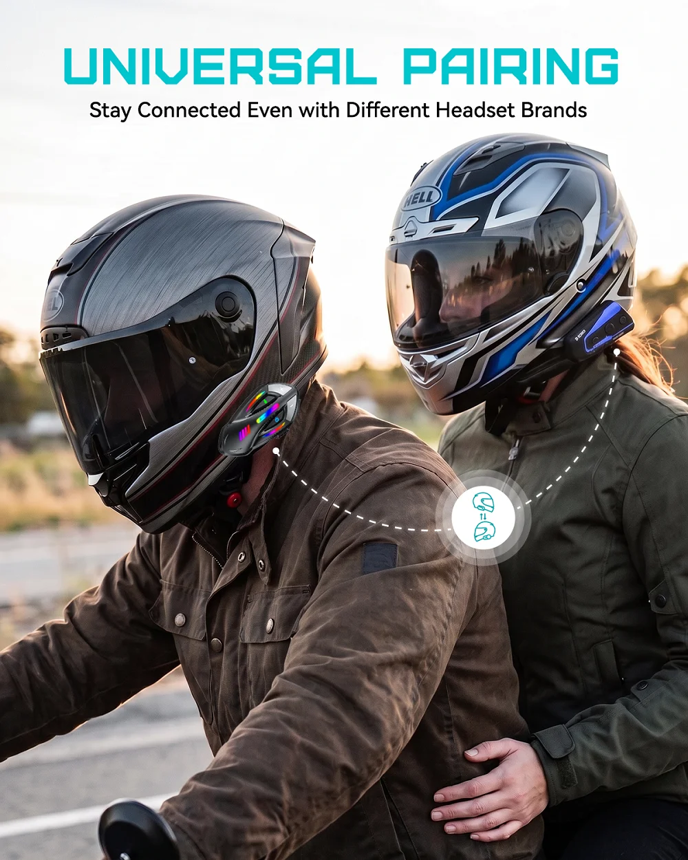 BLAISE Motorrad-Intercom BT6.0 Motorradhelm Bluetooth-Headset – Bild 6