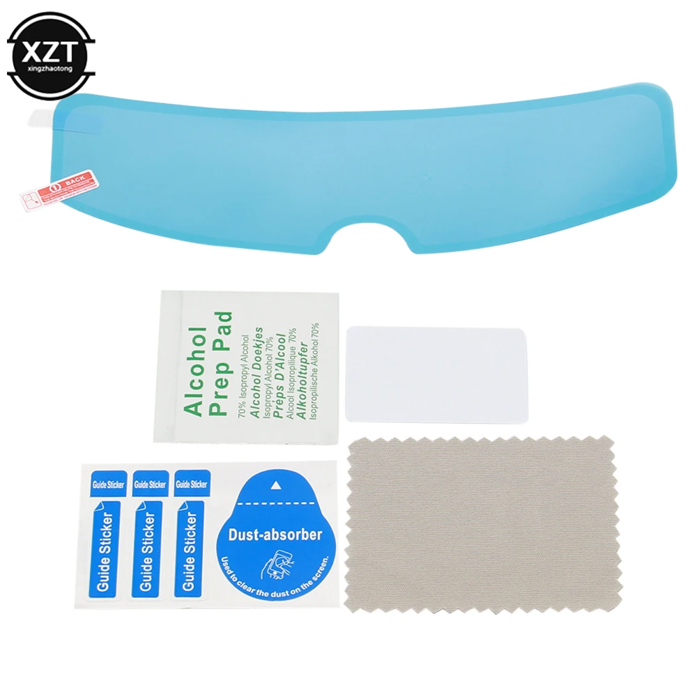 Universal Motorrad Helme Anti-fog Patch Visier Objektiv Helm Objektiv Schutz Film für Gegen UV Regen Motorrad