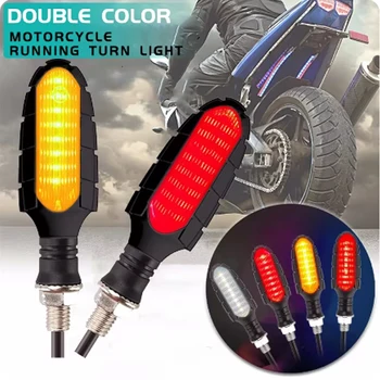 16 LED Motorrad Blinker Lichter Wasserdichte DRL Blink Motorrad Anzeige Blinker Moto Schwanz Bremse Warnung