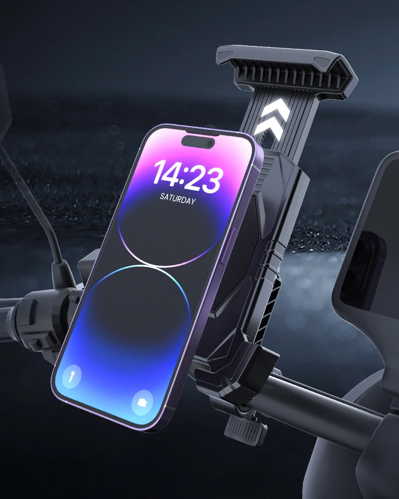 Handyhalter für Fahrrad, MTB, Fahrrad, Handy-Unterstützung, Motorrad – Immagine 3
