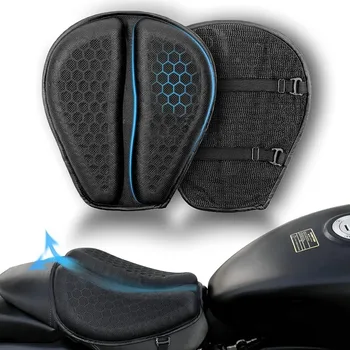 Motorrad Sitzkissen 3D Honeycomb Anti-slip Motorrad Gel Sitzkissen Moto Druckentlastung Fahrt Sitz Pad Moto