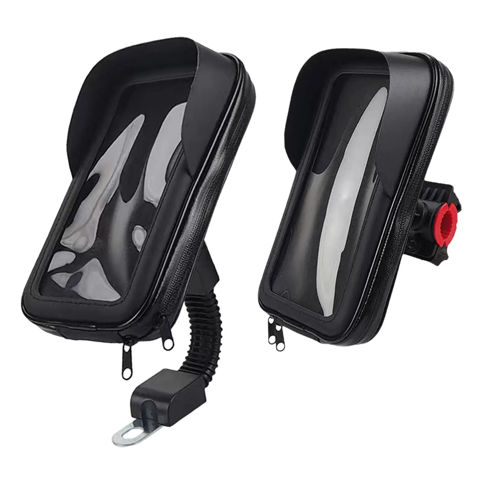 Motorrad-Telefonhalter, wasserdichte Tasche, Telefon-Montagehalterung – Immagine 4