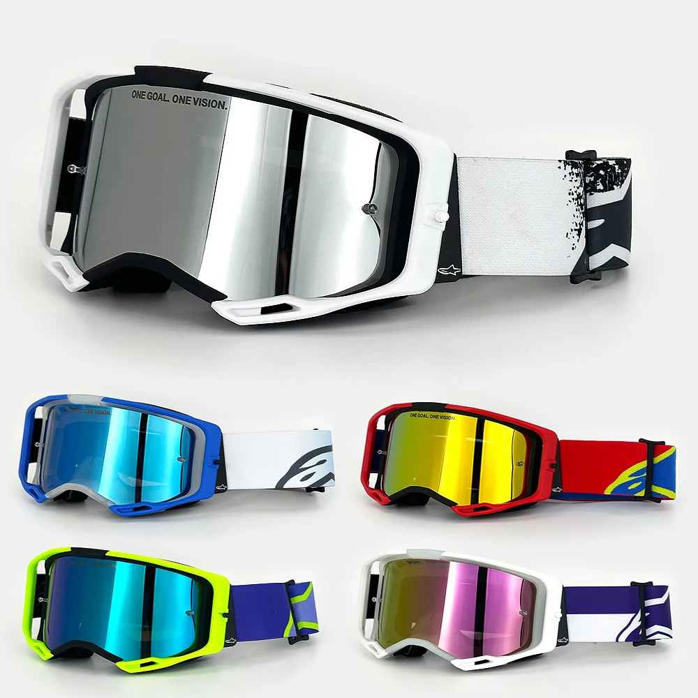 Motorradbrille, staubdicht, Rennbrille, winddicht, für Männer und Frauen, geeignet für Motocross, Radfahren