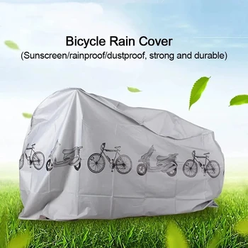Fahrradabdeckung, Motorrad-Regenabdeckung, wasserdicht, staubdicht, UV-Schutz, Outdoor-Schutz