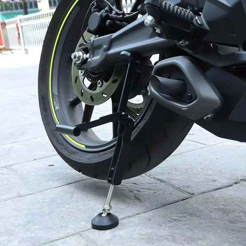 Universeller Motorrad-Radheber-Ständer, Arbeitsersparnis-Seitenstütze – Immagine 3