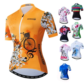 Frauen Radfahren Jersey Kurzarm MTB Bike Jersey Atmungsaktive Fahrrad Shirt Pro Team Radfahren Tragen Kleidung
