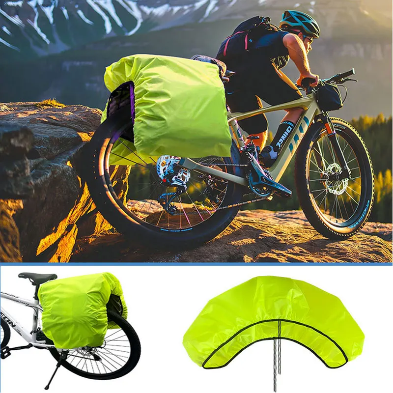 Fahrradpaket Regenschutz Mountainbike Rennrad Heckregal Tasche Gepäcktasche Abdeckung Schützt vor Staub Regen