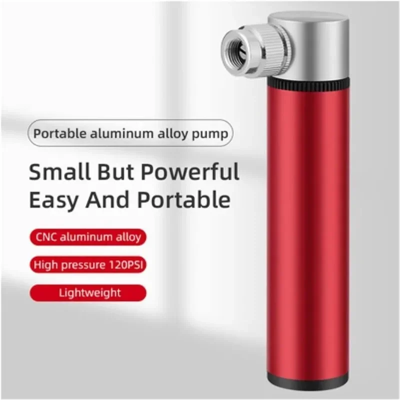 Tragbare Luftpumpe Pumpe Mini Hochdruck Handpumpe Fahrradpumpe Reifen – Bild 3
