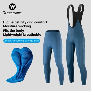 Sommer-Radhose/Trägerhose, gepolsterte Strumpfhose mit Tasche, MTB-Kompressionshose, schnell trocknende
