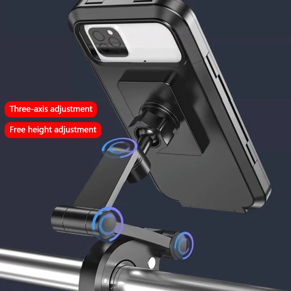 Wasserdichte Motorrad-Handyhalterung GPS 360 ° Schwenkbarer – Image 6