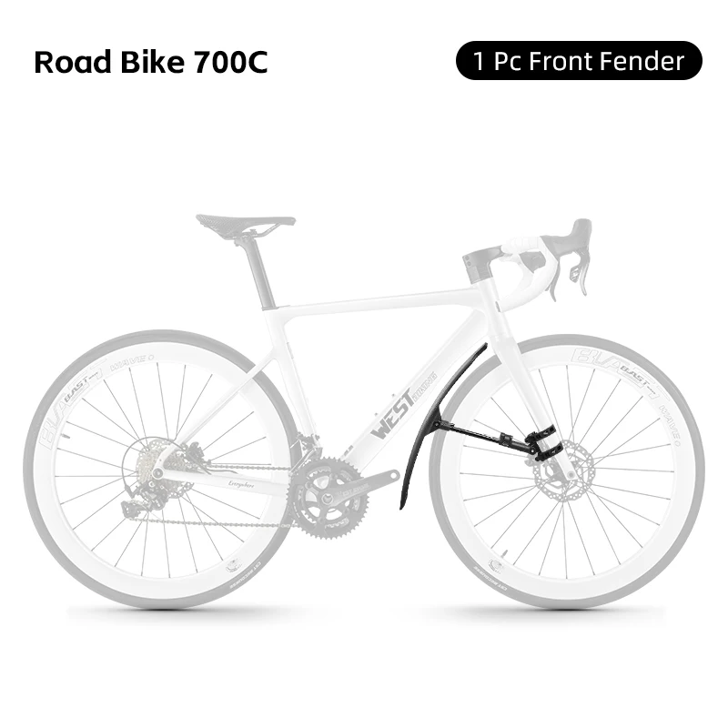 WEST BIKING 26-29 Zoll MTB Kotflügel 700C Gravel Fahrrad Kotflügel Quick Release Vorne/Hinten Schlamm Schutz