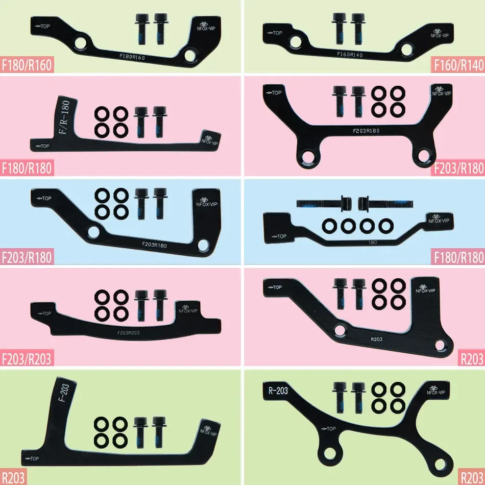 Scheibenbremsbasis-Pads-Set, elektrisches Mountainbike, PM/IS 160 180 203 mm, Aluminiumlegierung
