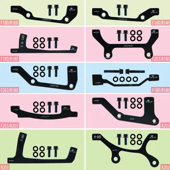 Scheibenbremsbasis-Pads-Set, elektrisches Mountainbike, PM/IS 160 180 203 mm, Aluminiumlegierung