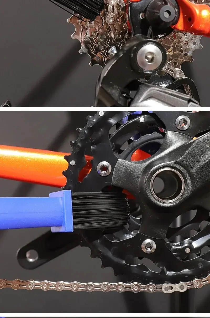 Tragbarer Kettenreiniger Motorrad- und Fahrradketten-Reinigungsbürste – Image 5