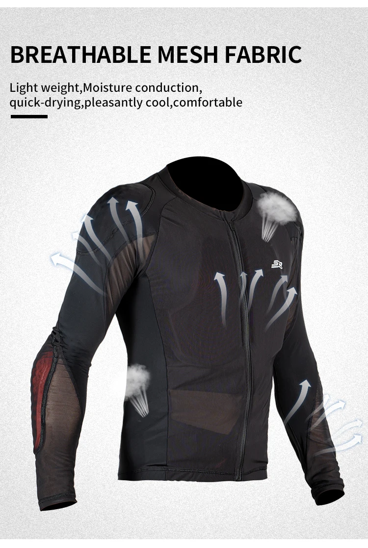 Sommer Motorrad Jacken Ganzkörper Rüstung Schutz Jacke Für Motorrad – Image 5