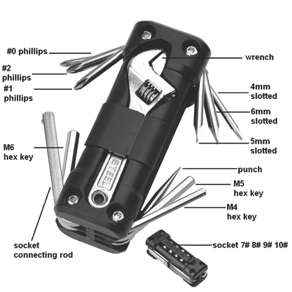 Motorrad Multifunktions Werkzeug Kits Multitool Reifen Reparatur – Image 4
