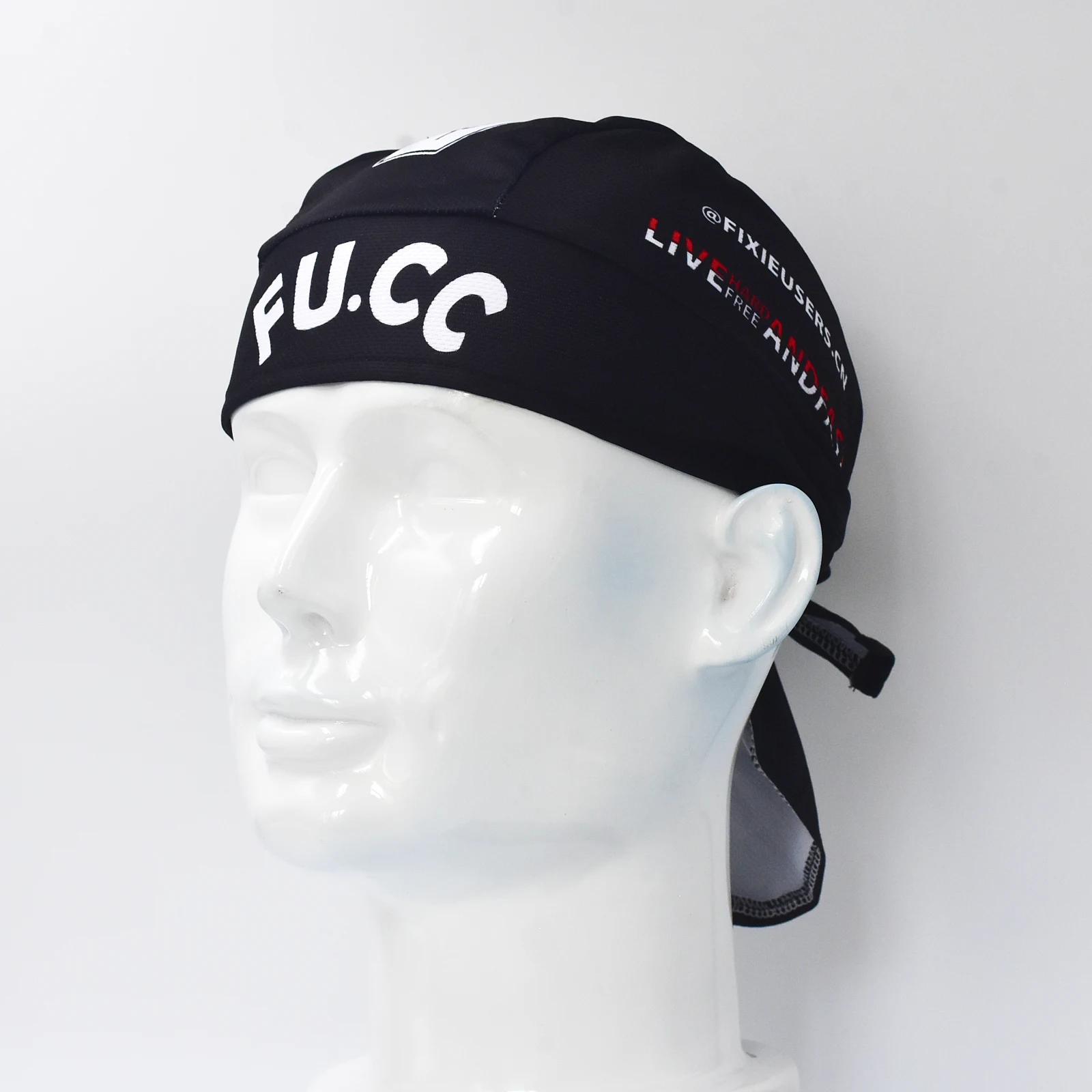 Retro Schwarz Radfahren Kappe Kopftuch Outdoor Sport Angeln Fahrrad – Image 5