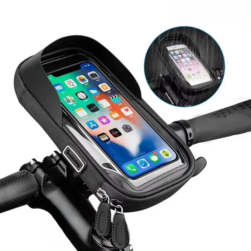 Fahrrad- und Motorrad-GPS-Navigationshalterung Wasserdichte Multifunktions-Handyhalterung Kartentasche
