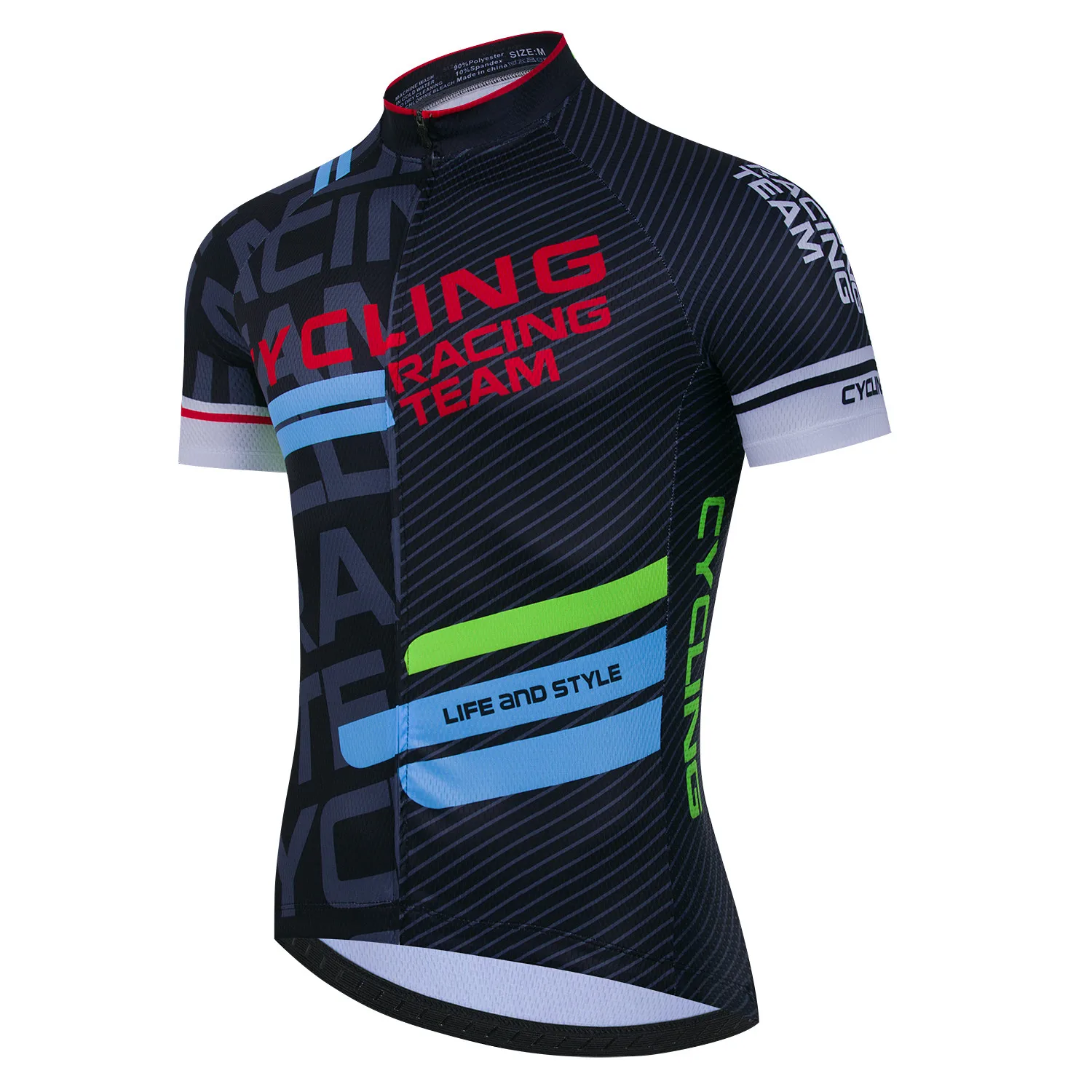 Herren Kurzarm-Fahrradtrikot Sommer-Radsport MTB Bike T-Shirt – Immagine 3