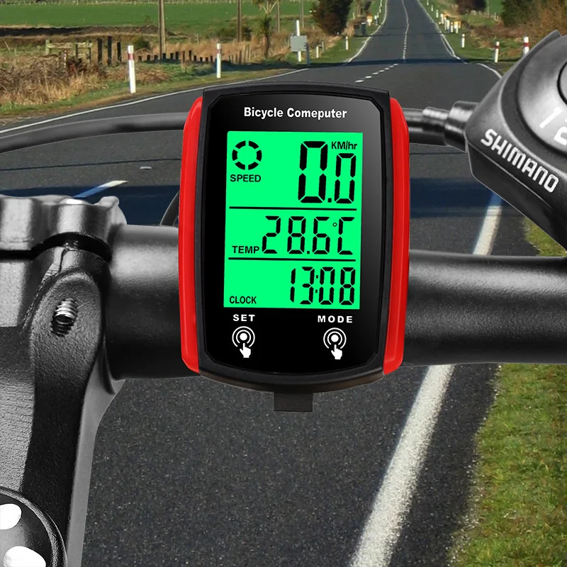 Fahrradcomputer LCD Digital Wired Radfahren Computer Tacho Fahrrad Geschwindigkeit Kilometerzähler