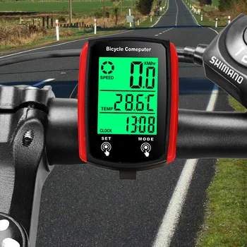 Fahrradcomputer LCD Digital Wired Radfahren Computer Tacho Fahrrad Geschwindigkeit Kilometerzähler