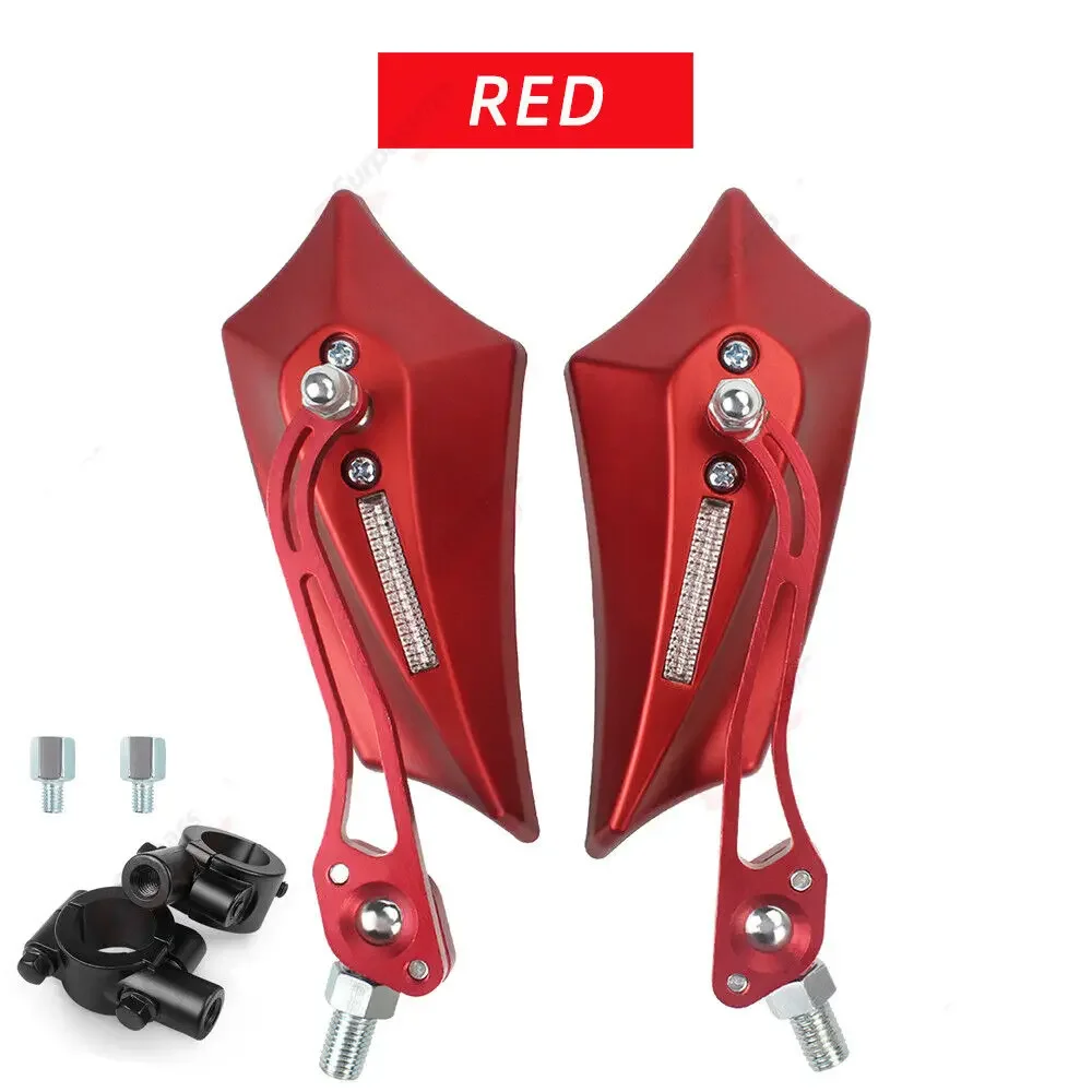 Fahrrad rückspiegel mit 10mm Adapter 7/8 "Lenker Seitens piegel für Mountainbike Elektro fahrrad Moped Roller
