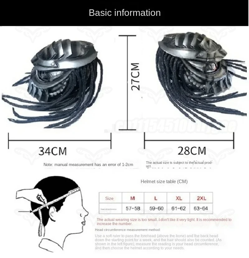 Motorradhelm Vollgesichts-Carbonfaser Alien Rennhelm DOT ECE – Bild 6