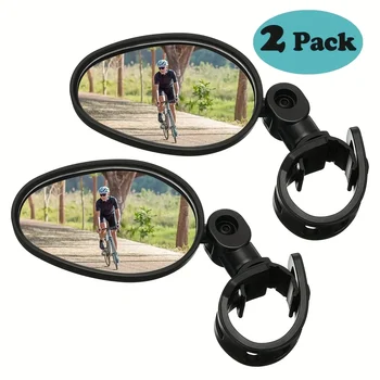 Fahrrad-Lenker-Rückspiegel | 360 ° Drehbares, verstellbares Fahrradzubehör mit weitem Sichtfeld
