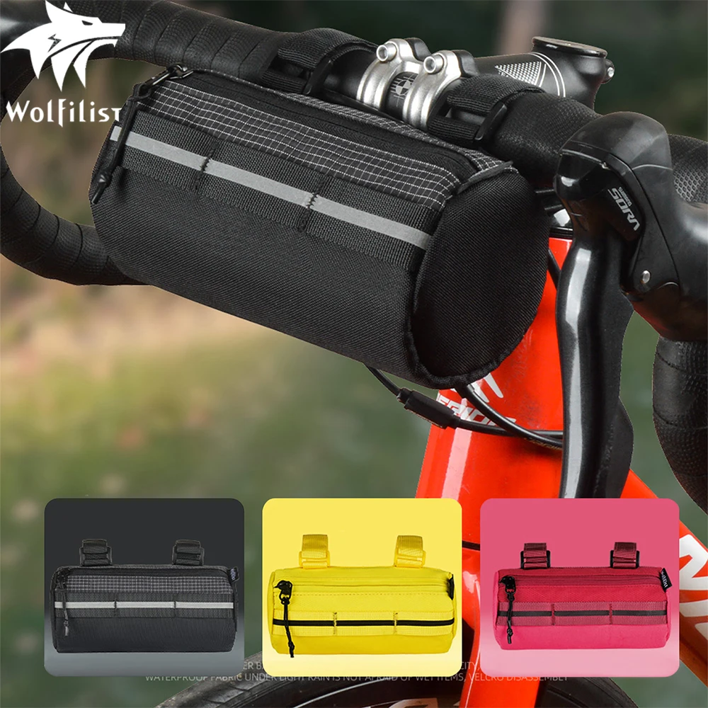 Fahrrad-Lenkertasche - 2 l Fahrrad-Fronttasche mit großem Fassungsvermögen, für Rennrad, Mountainbike