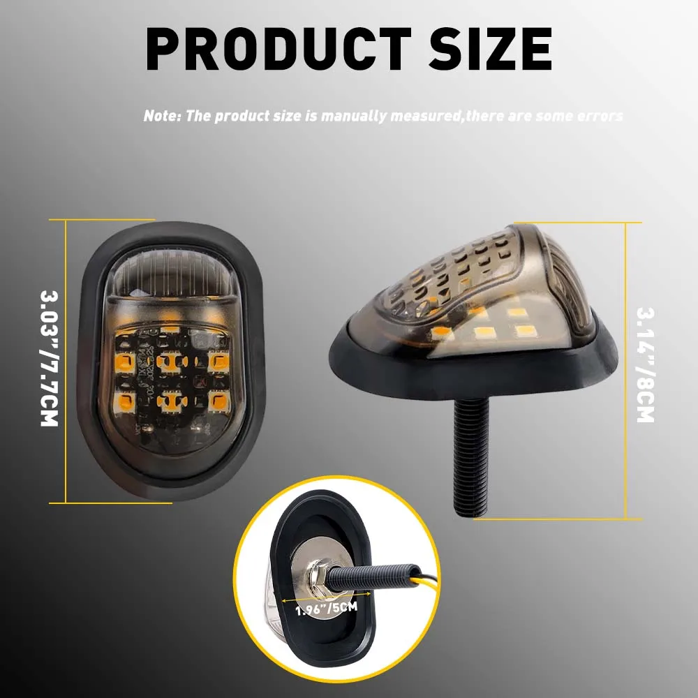 Motorrad LED Blinker Schwanz Stop Indikatoren Blinker Rücklicht – Bild 2