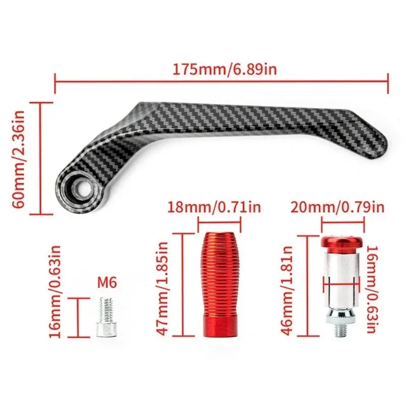 1 Paar Motorrad-Lenker-Brems- und Kupplungshebel, Aluminiumlegierung – Immagine 5