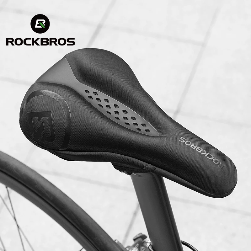 ROCKBROS Fahrradsattelbezug, flüssiges Silikongel, atmungsaktiver Sitz, weich, verdickt, MTB, stoßfestes