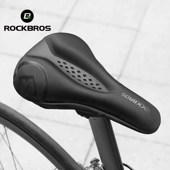 ROCKBROS Fahrradsattelbezug, flüssiges Silikongel, atmungsaktiver Sitz, weich, verdickt, MTB, stoßfestes