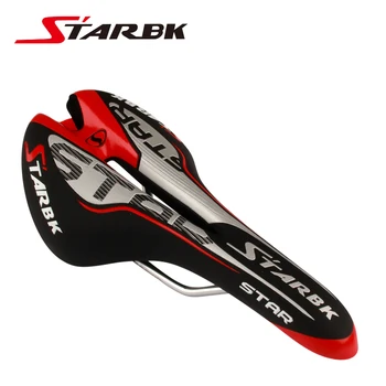 STARBK 6601, Fahrradsattel mit mittiger Aussparung, 280 x 135 mm / PU / Cr-Mo, gepolsterte PU Oberfläche