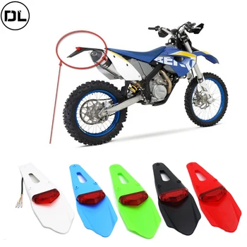 Motorrad LED Rücklicht Hinten Fender Stop Brems Warnung Lampe Universal Off-road Motorräder Roller Rücklicht