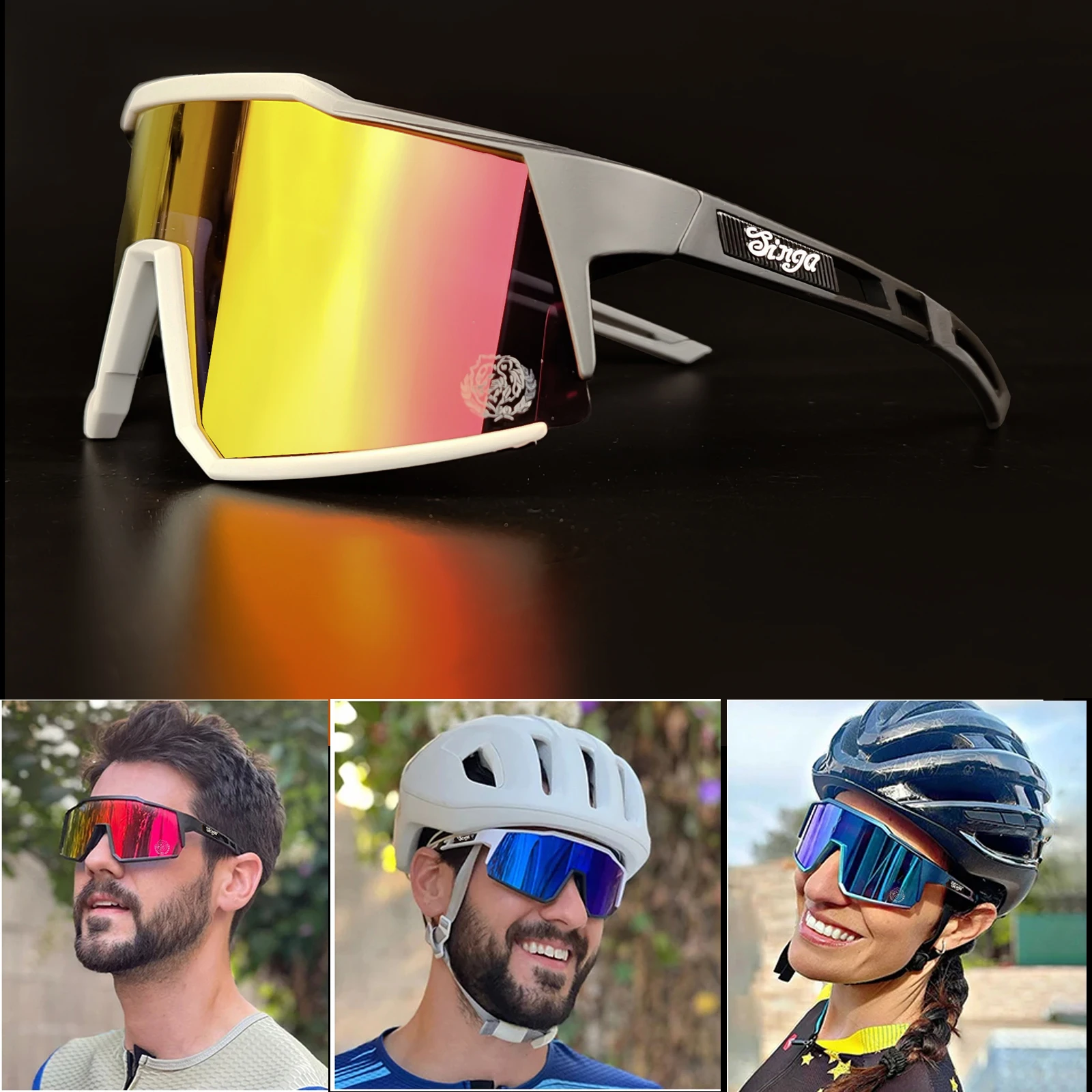 Radsport-Sonnenbrille Fahrrad-Eyewear Sport-Dunkelgläser – Image 4