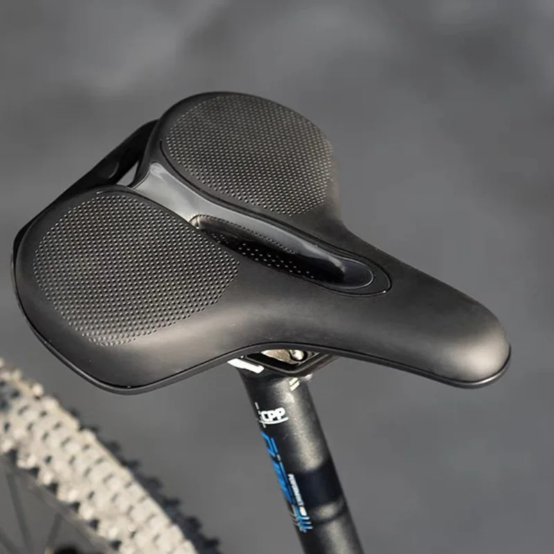 MTB Fahrrad Sattel Atmungsaktive Big Butt Kissen Leder Oberfläche Sitz – Image 6